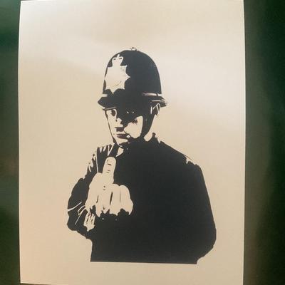 Rude Copper Banksy Print