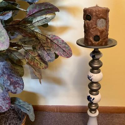 Faux Tree/Candle with holder