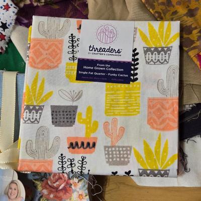 Fabric Quarters and Quilting Pieces