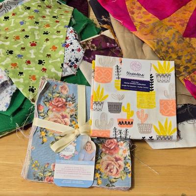 Fabric Quarters and Quilting Pieces