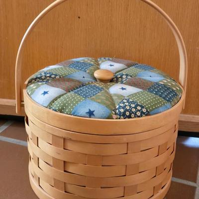 Sewing Basket with Removable Tray