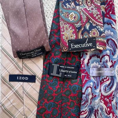 Hart Schaffner & Marx, Jefferson, Izod, Christian Dior, and Other Suit Jackets and Ties (FE-DZ)