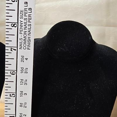 Black Velvet 3D Necklace Stands