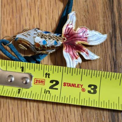 Cloisonne Articulated Fish Pendant