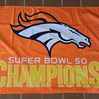 Nylon NFL Broncos Super Bowl 50 Flag