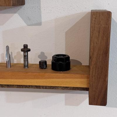 Router Bits in Homemade Storage Compartment (WC-DZ)