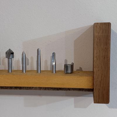 Router Bits in Homemade Storage Compartment (WC-DZ)