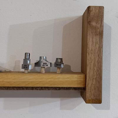 Router Bits in Homemade Storage Compartment (WC-DZ)