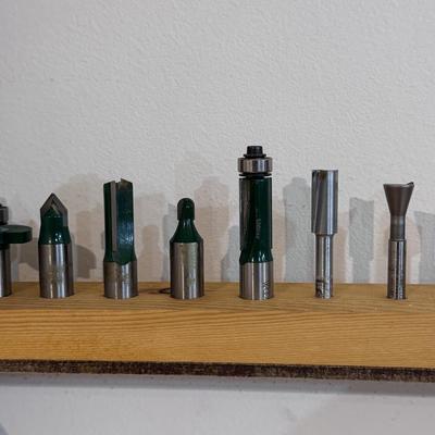 Router Bits in Homemade Storage Compartment (WC-DZ)