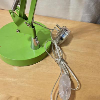 Green Tabletop Adjustable Lamp