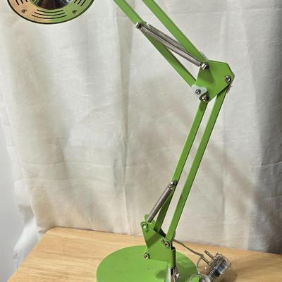 Green Tabletop Adjustable Lamp