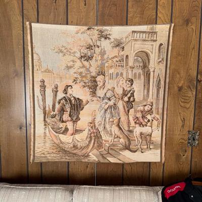 European Tapestry romance scene