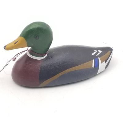 Lot of 3 Vintage Ducks / Swan Decorative Decoys, Handpainted: Handcarved Wood & Brass, Ceramic Jasco Lint Remover Brush, Cast Iron...
