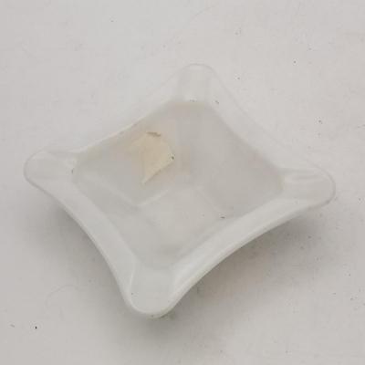 Lot of 12 Vintage Ashtrays / Trinket Dishes: Luby's, Iridescent Carnival Glass, Anchor Hocking Thumbprint Milk Glass, Star, Brass /...