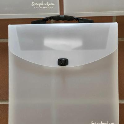 (3) Scrapbook Materials Storage Containers