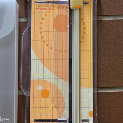 Paper Cutter and Scrapbook Materials Storage