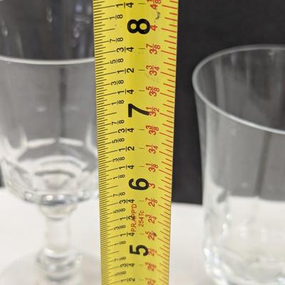 16 Pieces Of Fostoria Glass Dolly Madison Glasses