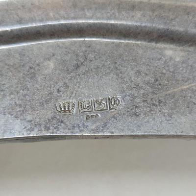 Vintage 1900's Classical Style Serving Tray Bakelite Handles Hallmarks Show Birmingham Silver Company