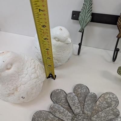 Flower Frog Shadow Boxes Flower Wall Decor & Leaf Coat Hanger