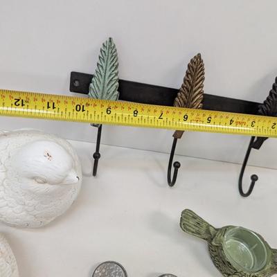 Flower Frog Shadow Boxes Flower Wall Decor & Leaf Coat Hanger