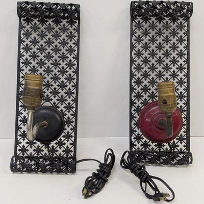Metal Electric Lighted Wall Sconces
