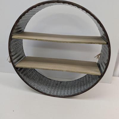 Hobby Lobby Galvanized Metal & Wood Wall Shelf Choice 1