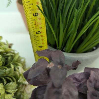 Artificial Floral Decor With Ceramic Pots