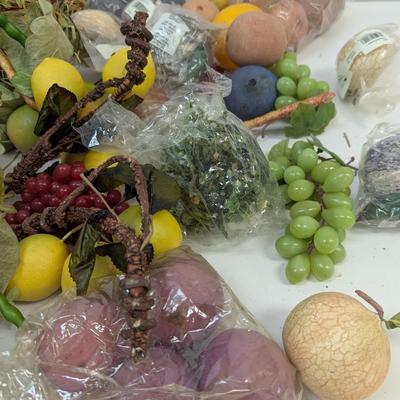 Assortment Of Faux Vegetables & Fruit
