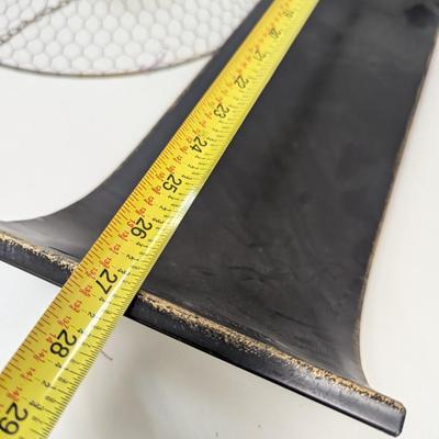 Metal Deck Railing Table Metal Tray & Wire Baskets With Hole
