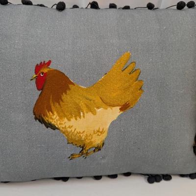 Chicken Double Sided Throw Pillows