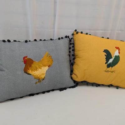 Chicken Double Sided Throw Pillows