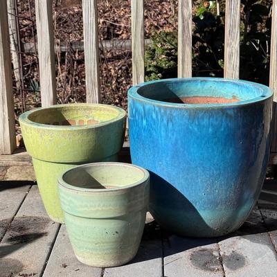 Norca Pottery and Other Ceramic Glazed Garden Pots (BD-DZ)