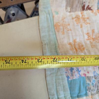 Vintage Cutter Quilt Approx 73" x 70"