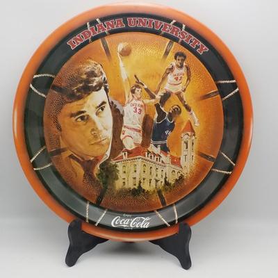 Lot of Vintage Coca-Cola / IU / Basketball: Indiana University Big 10 Bobby Knight 1976 Coca Cola Commemorative Tray, "The Power...