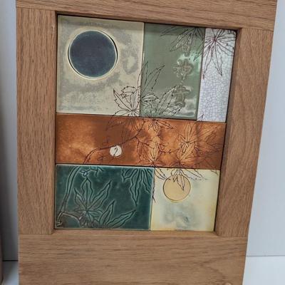 Laura Reese Framed Tile Artwork