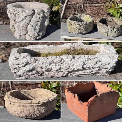 Several Cement Pots (BD-DZ)