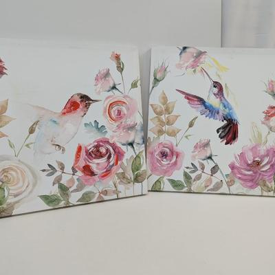 Humming Bird On Canvas Paintings 19 1/2" x 19 3/'4"