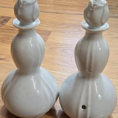 (2) Porcelain Scent Bottles