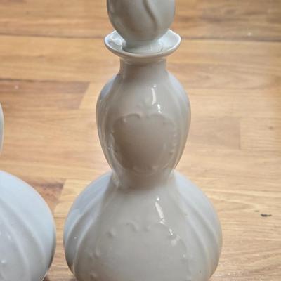 (2) Porcelain Scent Bottles