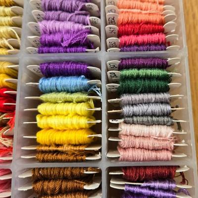 Embroidery Thread Lot with Organizer #1