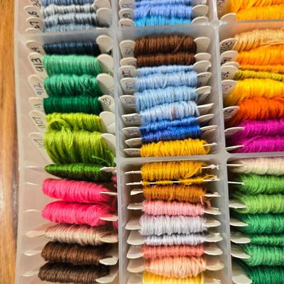 Embroidery Thread Lot with Organizer #1