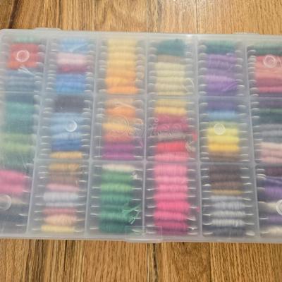 Embroidery Thread Lot with Organizer #1