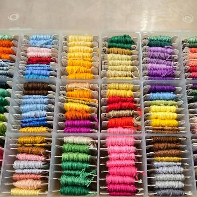 Embroidery Thread Lot with Organizer #1