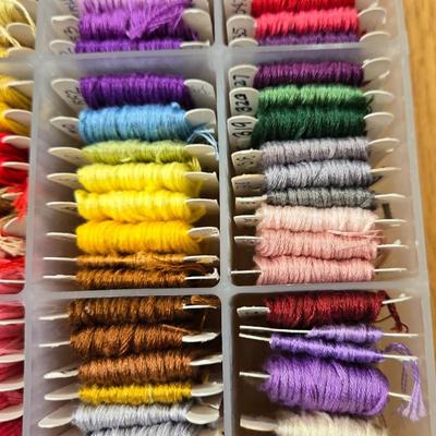 Embroidery Thread Lot with Organizer #1