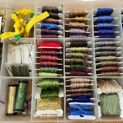Embroidery Thread Lot with Organizer #2