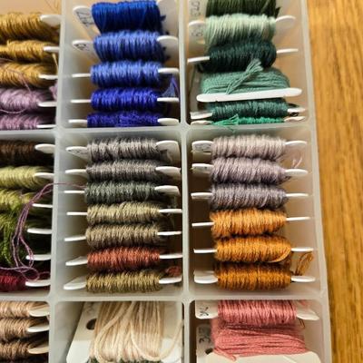 Embroidery Thread Lot with Organizer #2