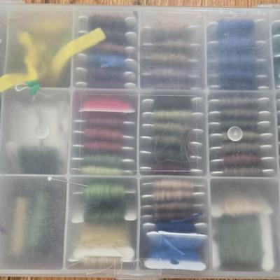 Embroidery Thread Lot with Organizer #2