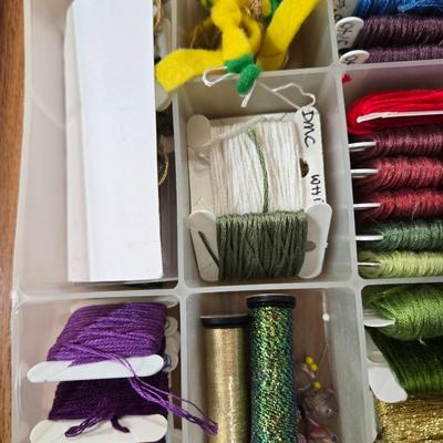 Embroidery Thread Lot with Organizer #2