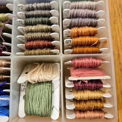Embroidery Thread Lot with Organizer #2