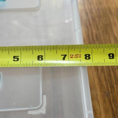 (2) Plastic Organizing Containers with Handles